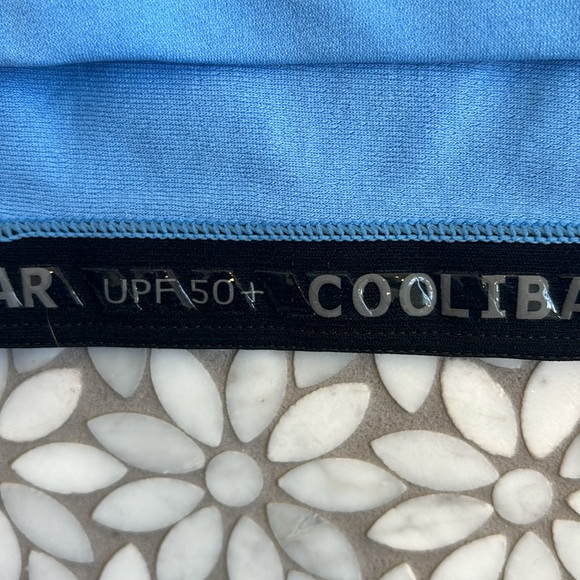 Men's Coolibar High Tide Short Sleeve Swim Shirt UPF 50+ in Sky Blue, Size XXL - Picture 4 of 8